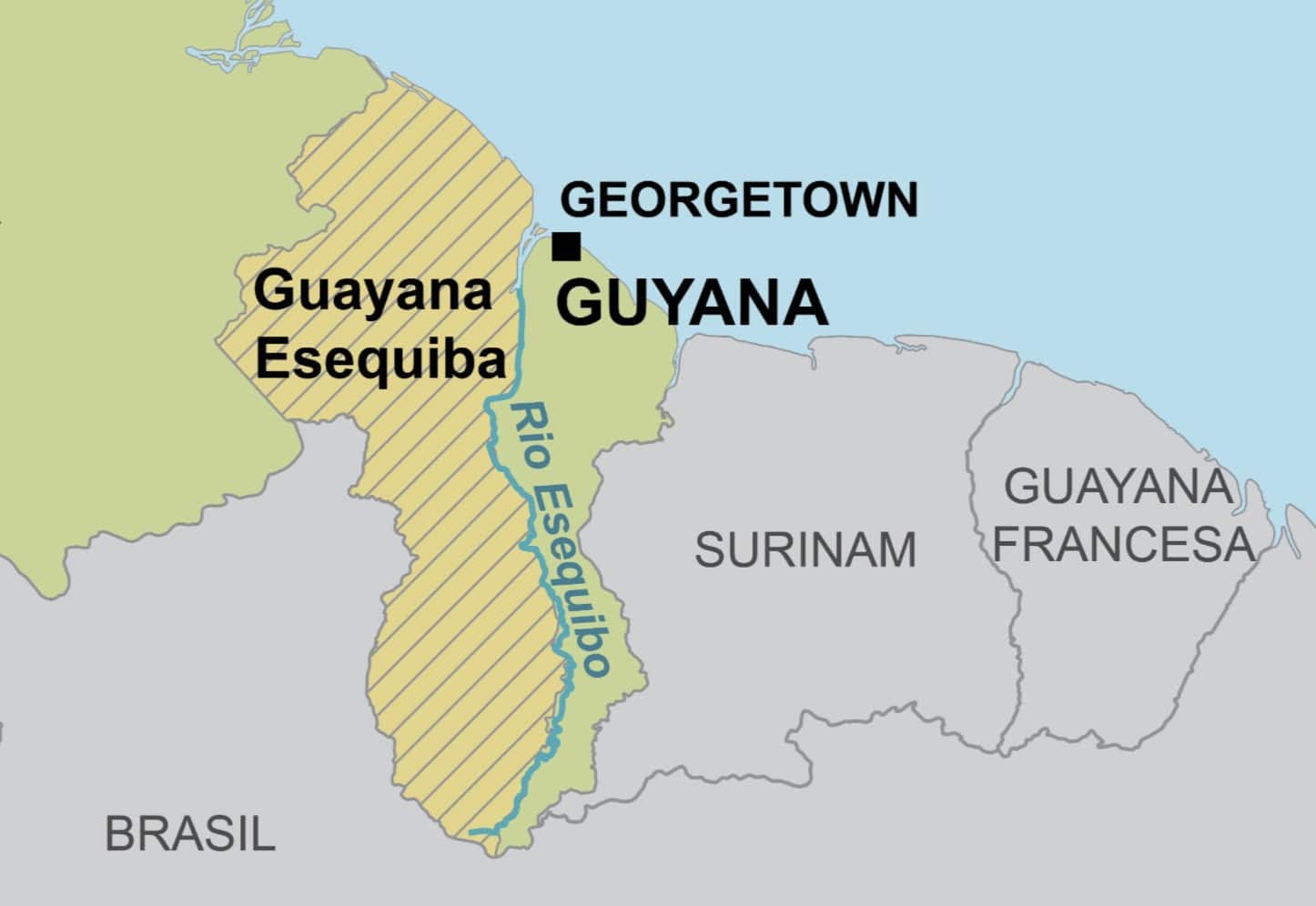 kaart suriname tigri