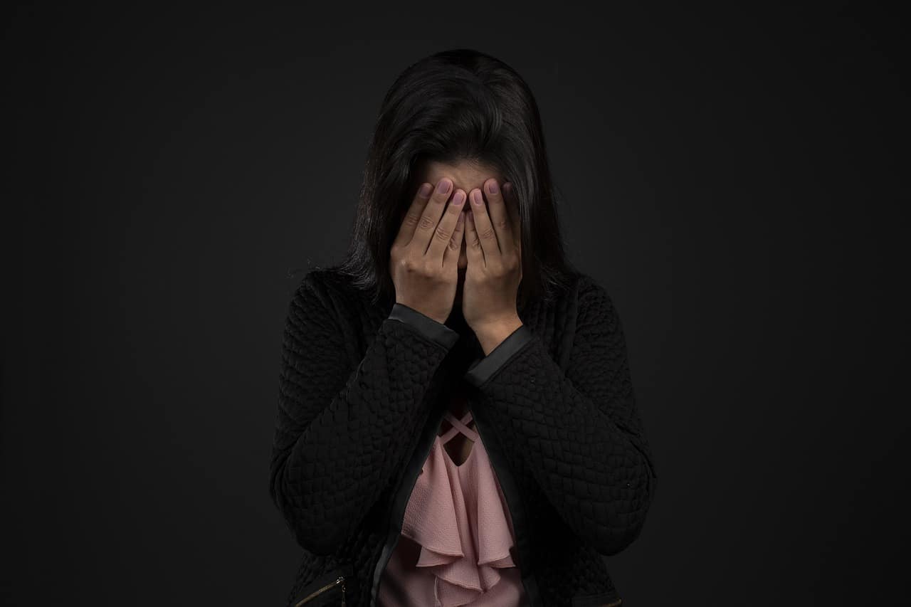 Vrouw verdrietig
